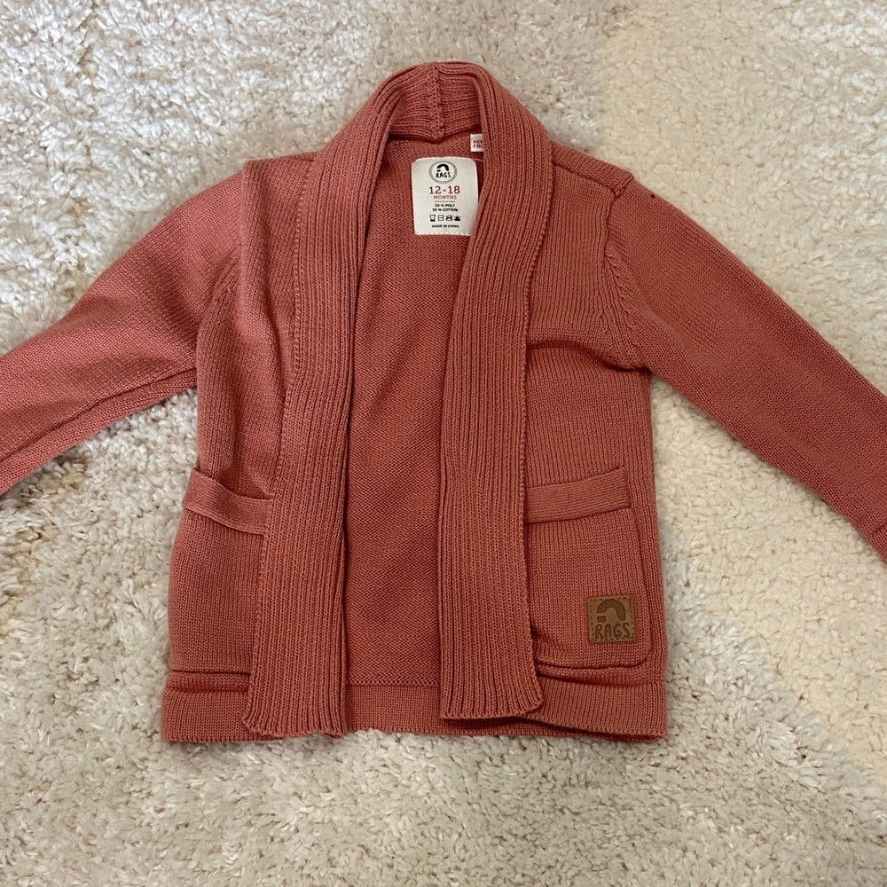 RAGS Kids Pink Cardigan